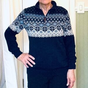 Porter + Ash part zip sweater